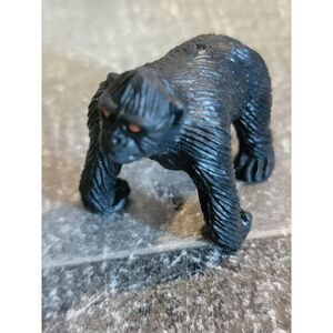 Black gorilla ape monkey red-eye Zoo toy animal figure